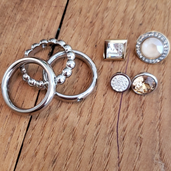 3 Qudo Stackable Interchangeable Rings 4 Tops - Picture 6 of 8